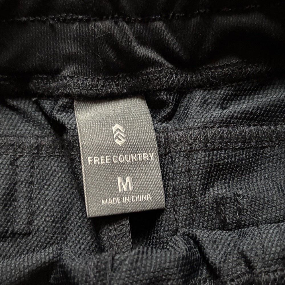 FREE COUNTRY Lightweight black pants 🎉🆕 NWT! Elastic waist. Pockets. Size medium - Picture 4 of 9
